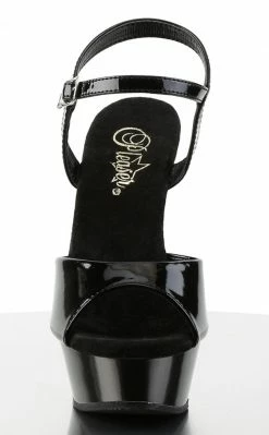 Pleaser ALLURE-609 Black Patent Heels Pole Shoes