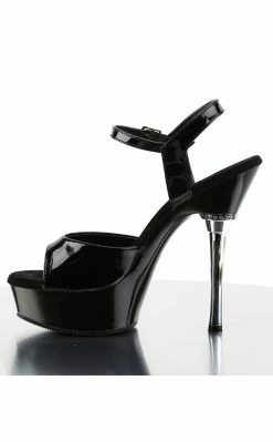 Pleaser ALLURE-609 Black Patent Heels Pole Shoes