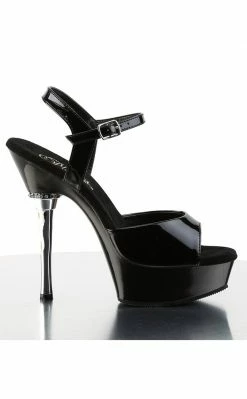 Pleaser ALLURE-609 Black Patent Heels Pole Shoes