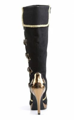 Funtasma ARENA-2012 Blk Microfiber-Gold Pu Boots