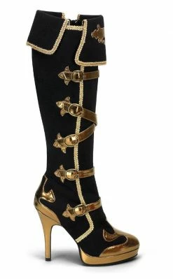 Funtasma ARENA-2012 Blk Microfiber-Gold Pu Boots