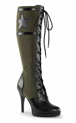 Funtasma ARENA-2022 Blk Pu-Army Green Canvas Boots