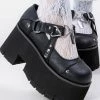 Demonia ASHES-33 Black Platform Mary Janes (Au Stock)