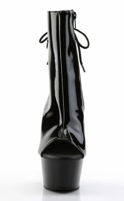 Pleaser ASPIRE-1018 Black Ankle Boots Pole Shoes