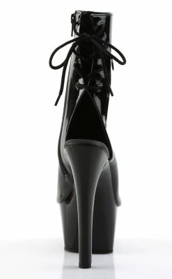 Pleaser ASPIRE-1018 Black Ankle Boots Pole Shoes