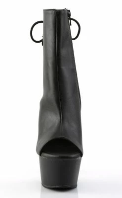 Pleaser Pole Shoes ASPIRE-1018 Black / Black Matte Ankle Boots