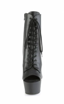 Pleaser ASPIRE-1021 Black Matte Ankle Boots
