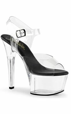 Pleaser ASPIRE-608 Clear Heels