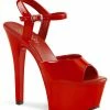 Pleaser ASPIRE-609 Red Patent Heels