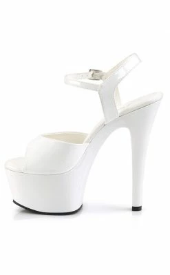 Pleaser Pole Shoes ASPIRE-609 White Heels