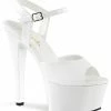 Pleaser Pole Shoes ASPIRE-609 White Heels