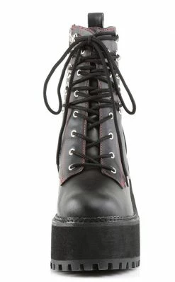 Demonia Shoes ASSAULT-100 Black Combat Boots