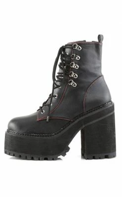 Demonia Shoes ASSAULT-100 Black Combat Boots