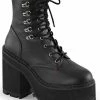 Demonia Shoes ASSAULT-100 Black Combat Boots