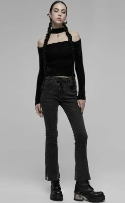 Punk Rave Adrienne Cold Shoulder Sweater