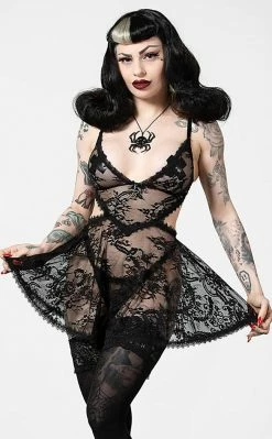 Killstar Afterlife Lace Nightdress Clothing