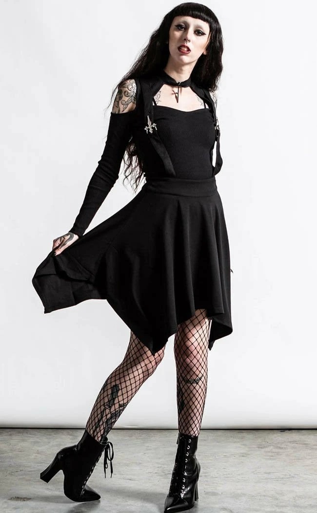 Killstar Clothing Aggie Suspender Skirt 3 Killstar Clothing Aggie Suspender Skirt