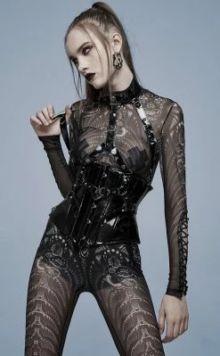 Punk Rave Clothing Ain't Slick Patent Corset