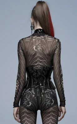 Punk Rave Clothing Ain't Slick Patent Corset