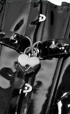 Punk Rave Clothing Ain't Slick Patent Corset