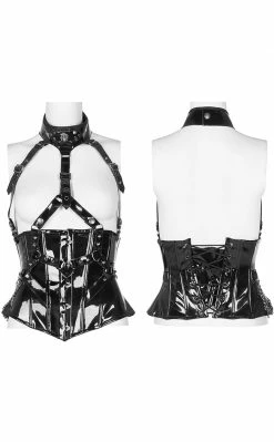 Punk Rave Clothing Ain't Slick Patent Corset