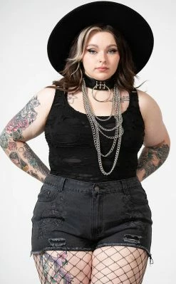 Killstar Alchemille Denim Shorts