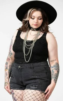 Killstar Alchemille Denim Shorts