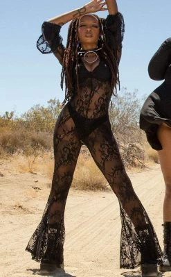 Killstar Clothing Alia Lace Jumpsuit