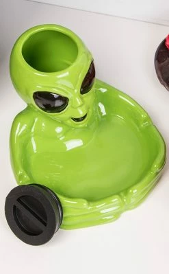 420 Alien Stash Jar & Ashtray