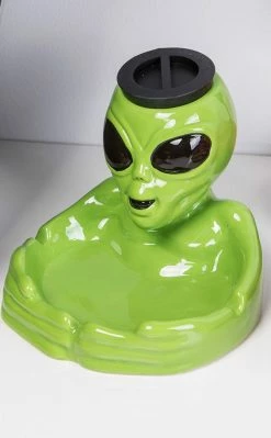 420 Alien Stash Jar & Ashtray