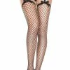 Music Legs Clothing All For You Diamond Net Garter Belt And Thigh Highs