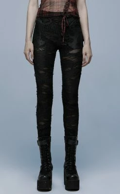 Punk Rave Clothing All Torn Up Leggings 9 Punk Rave Clothing All Torn Up Leggings