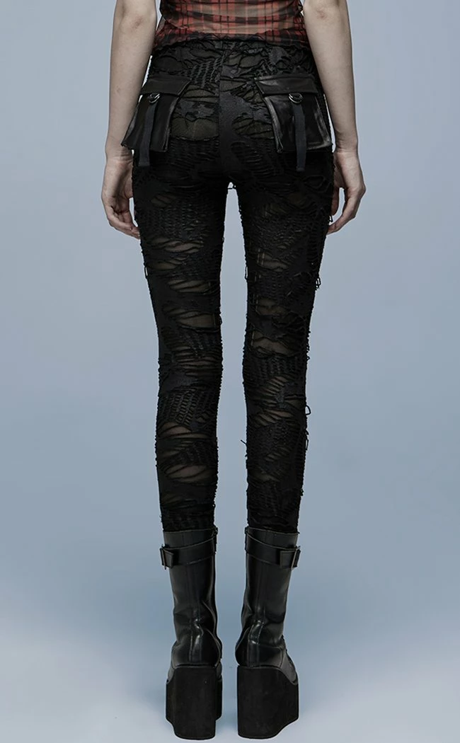 Punk Rave Clothing All Torn Up Leggings 6 Punk Rave Clothing All Torn Up Leggings