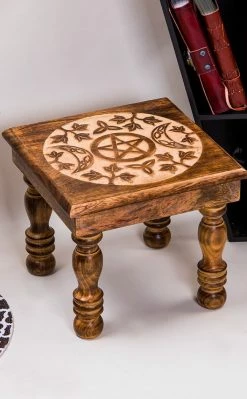 TB Altar Table Square Triple Moon Witchcraft