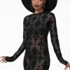 Killstar Alter Mesh Bodycon Dress Clothing