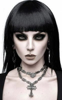 Killstar Accessories Amdis Cross Necklace