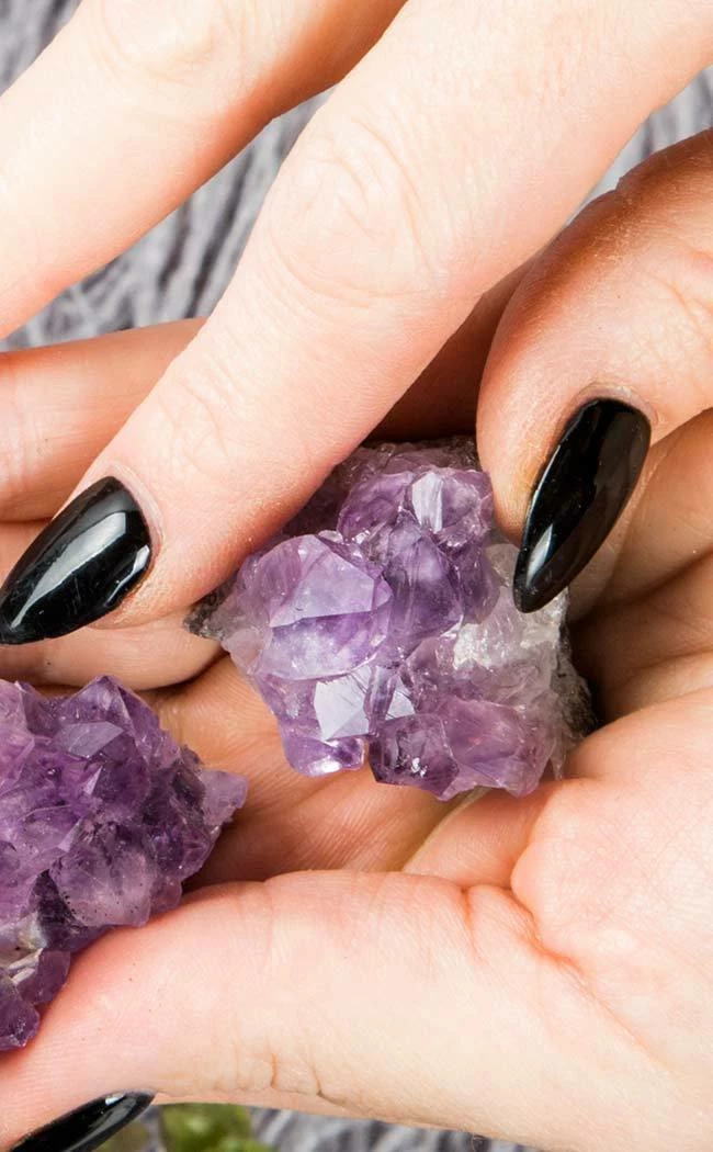 Crystals Amethyst Cluster - Small Home Decor 3 Crystals Amethyst Cluster - Small Home Decor