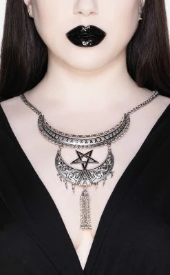 Killstar Jewellery Ancestral Night Necklace | Silver