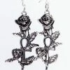 Restyle Accessories Ankh Roses Earrings | Silver