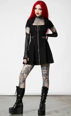 Killstar Anti Everything Zip Dress Clothing