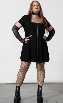 Killstar Anti Everything Zip Dress Clothing