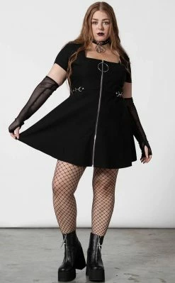 Killstar Anti Everything Zip Dress Clothing