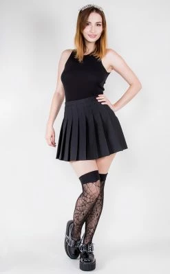 Music Legs Clothing Arachne's Touch Thigh High Stockings