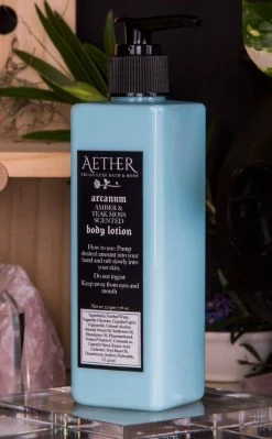 Aether Arcanum Amber & Teak Moss Scented Body Lotion