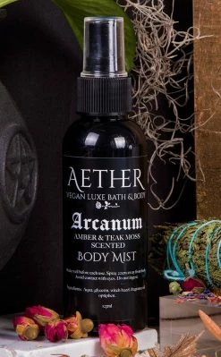 Aether Arcanum Amber & Teak Moss Scented Body Mist