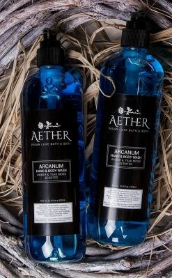 Aether Arcanum Amber & Teak Moss Scented Body Wash