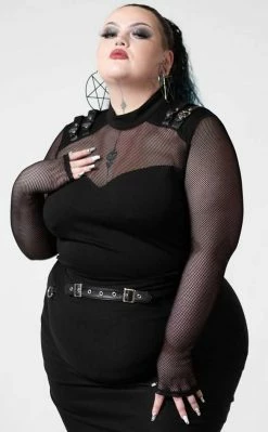 Killstar Arch Enemies Fishnet Top