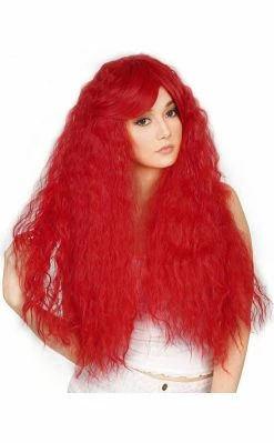 Rockstar Wigs Ariel Long & Thick Wavy Red Wig Beauty