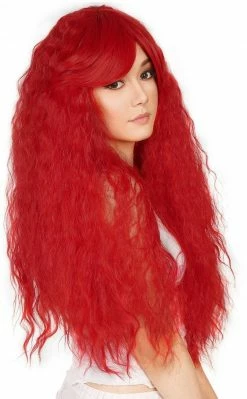 Rockstar Wigs Ariel Long & Thick Wavy Red Wig Beauty