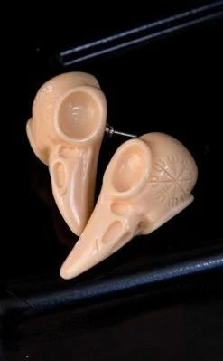 Drop Dead Gorgeous As The Crow Flies Earrings | White Jewellery